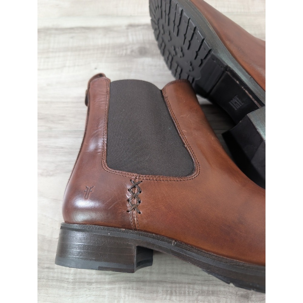 Frye Women's Melissa Double Sole Chelsea Boots Brown Size 9 B - Picture 7 of 15